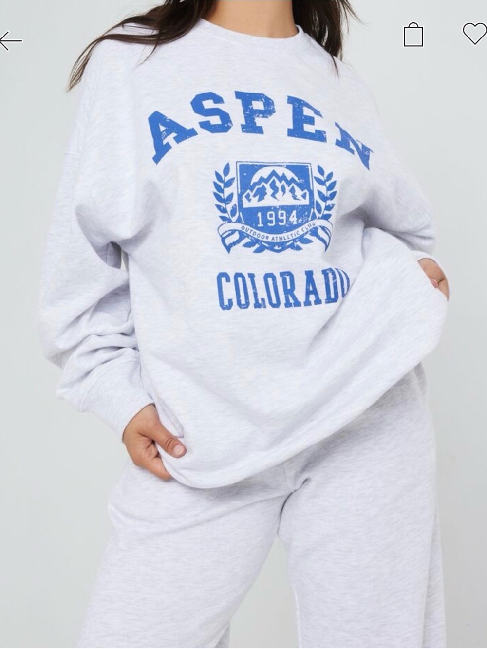 Garage Light Gray Crewneck Sweatshirt